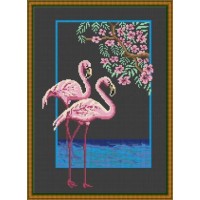 Набор для вышивания крестиком "Фламинго"